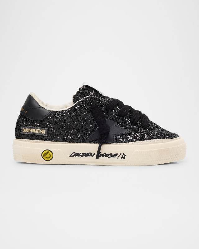 Girl's May Glitter Low Top Sneakers, Kids